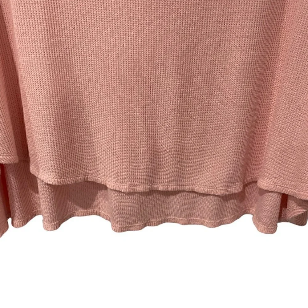 Caslon Women Top Lagenlook High Low Hem Textures Material Very Oversized Size L